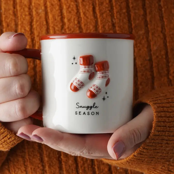 Mug 228 ml en grès &quot;Snuggle season&quot;