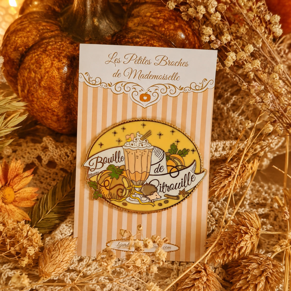 Pin’s d’automne – Bouille de citrouille