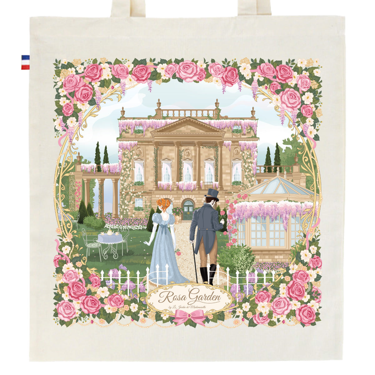 Tote bag "Rosa Garden" - by Mademoiselle