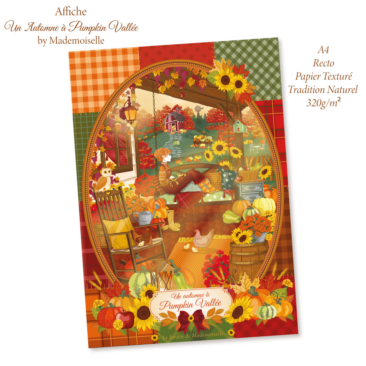 Affiche A4 Un Automne à Pumpkin Vallée - by Mademoiselle