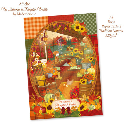 Affiche A4 Un Automne à Pumpkin Vallée - by Mademoiselle