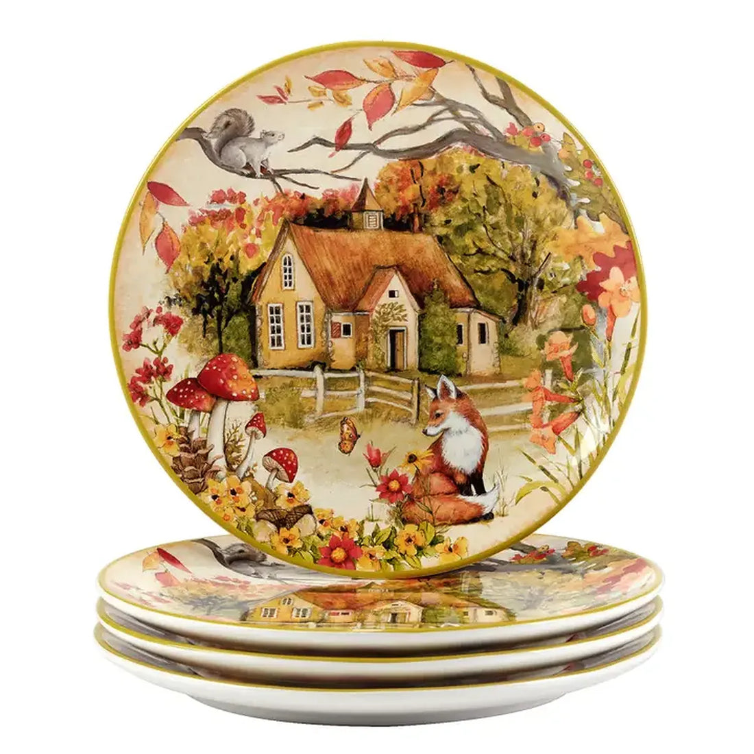 Assiettes de table &quot;Forêt enchantée&quot; (28 cm)