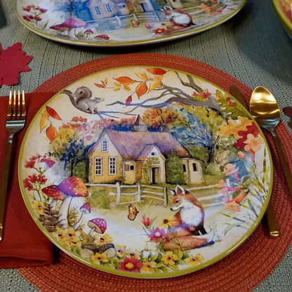 Assiettes de table &quot;Forêt enchantée&quot; (28 cm)
