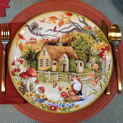 Assiettes de table &quot;Forêt enchantée&quot; (28 cm)