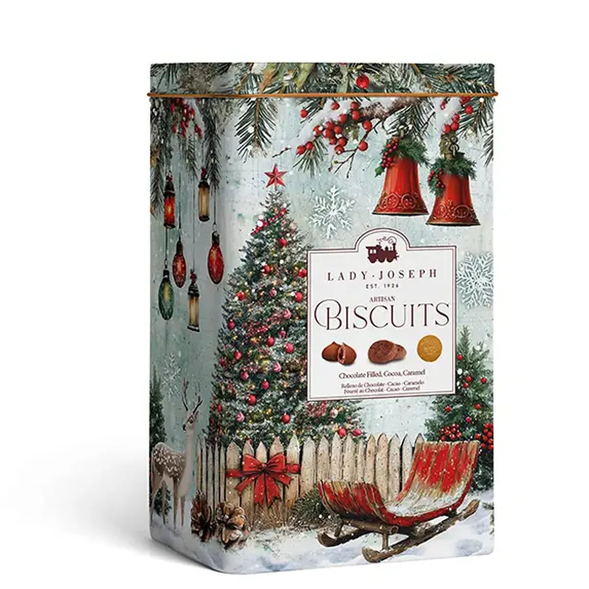 Assortiment de biscuits de Noël dans une boîte en métal (300 g)