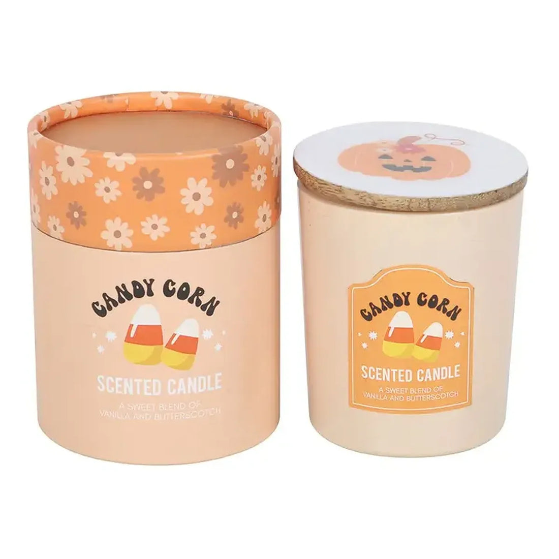 Bougie Candy Corn (vanille et au caramel écossais)
