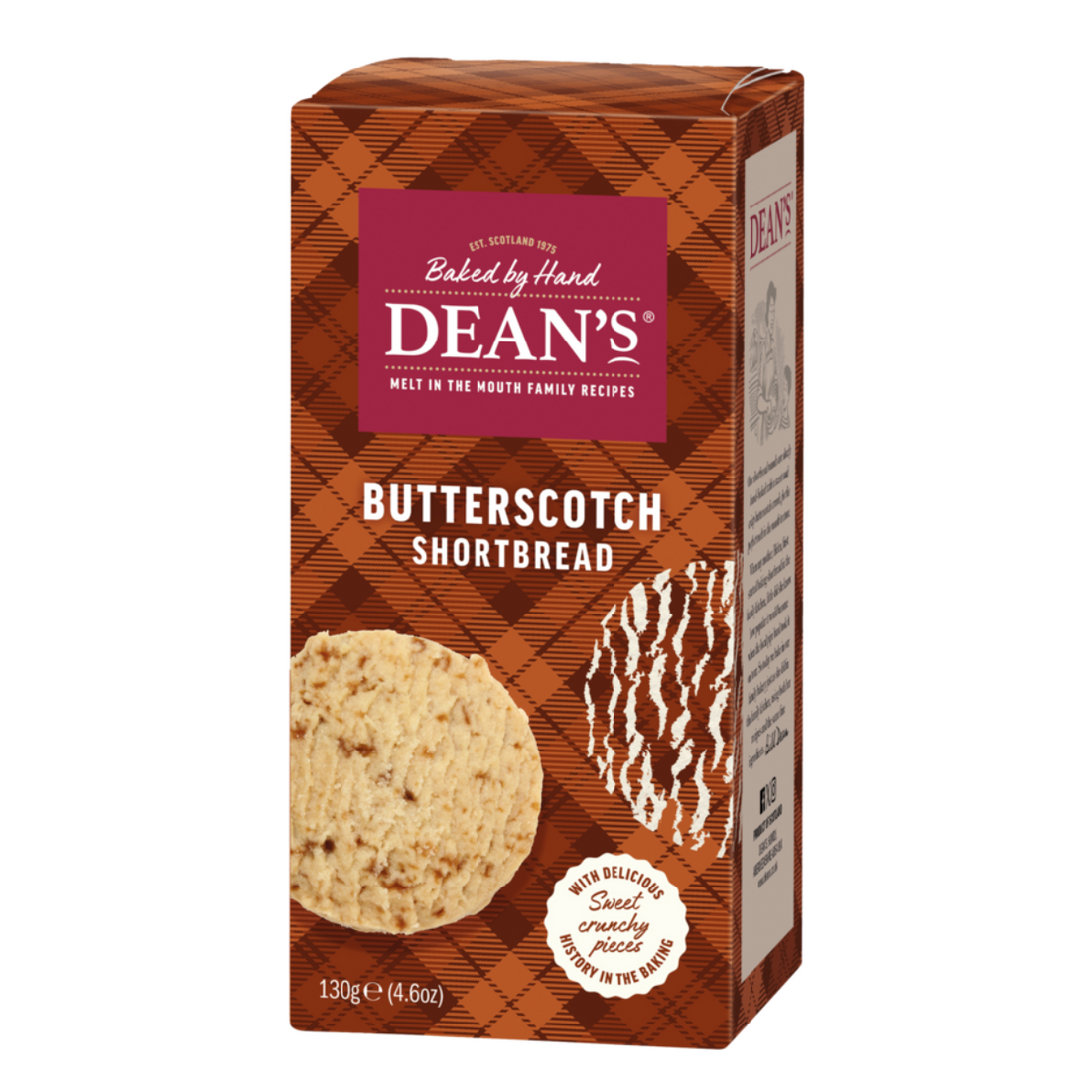 Shortbreads ronds au caramel écossais fabriqués en Écosse (130g)