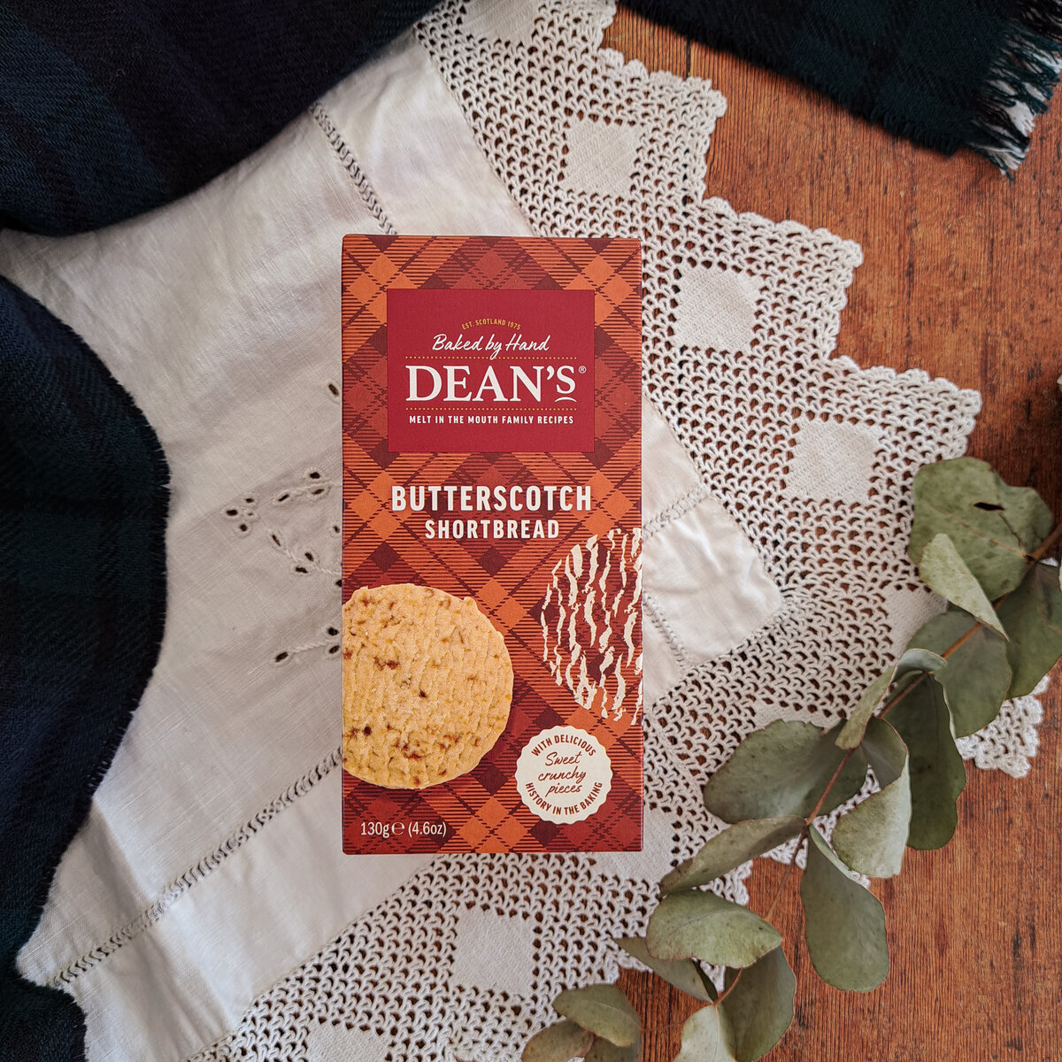 Shortbreads ronds au caramel écossais fabriqués en Écosse (130g)