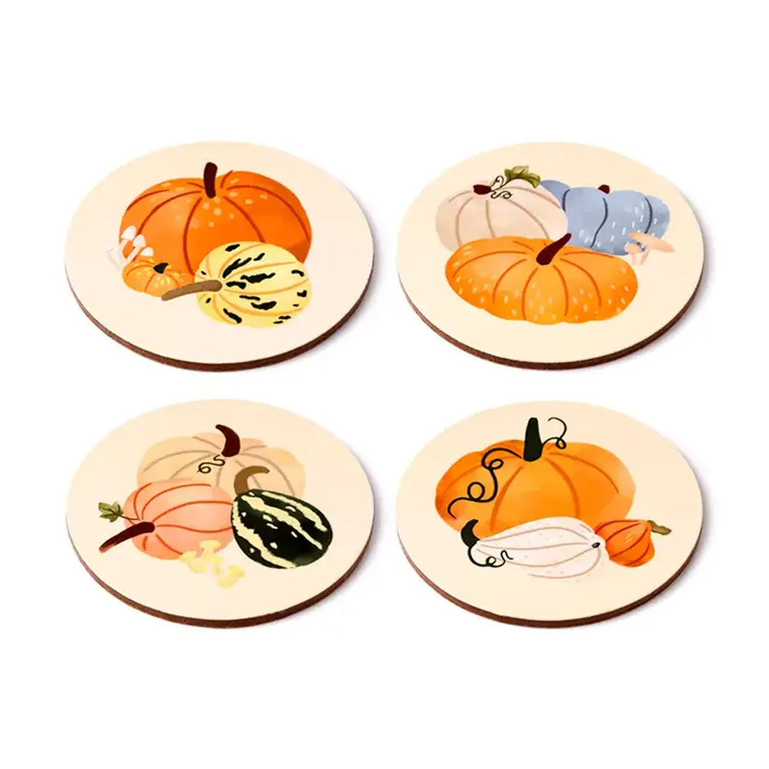 Lot de 4 sous-verres en liège Récolte d&