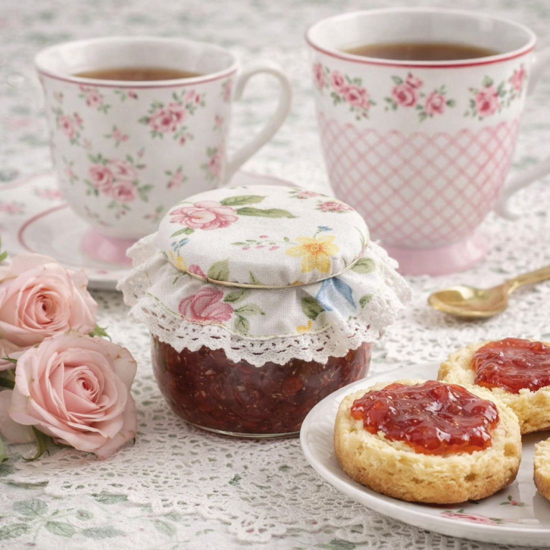 Mug en porcelaine "Lucie au Jardin" (430 ml)