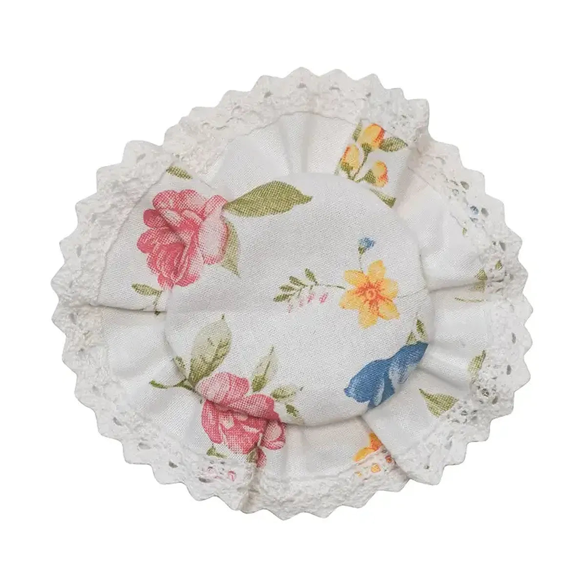 Couvre-bocal en tissu "English Garden" (8 cm)