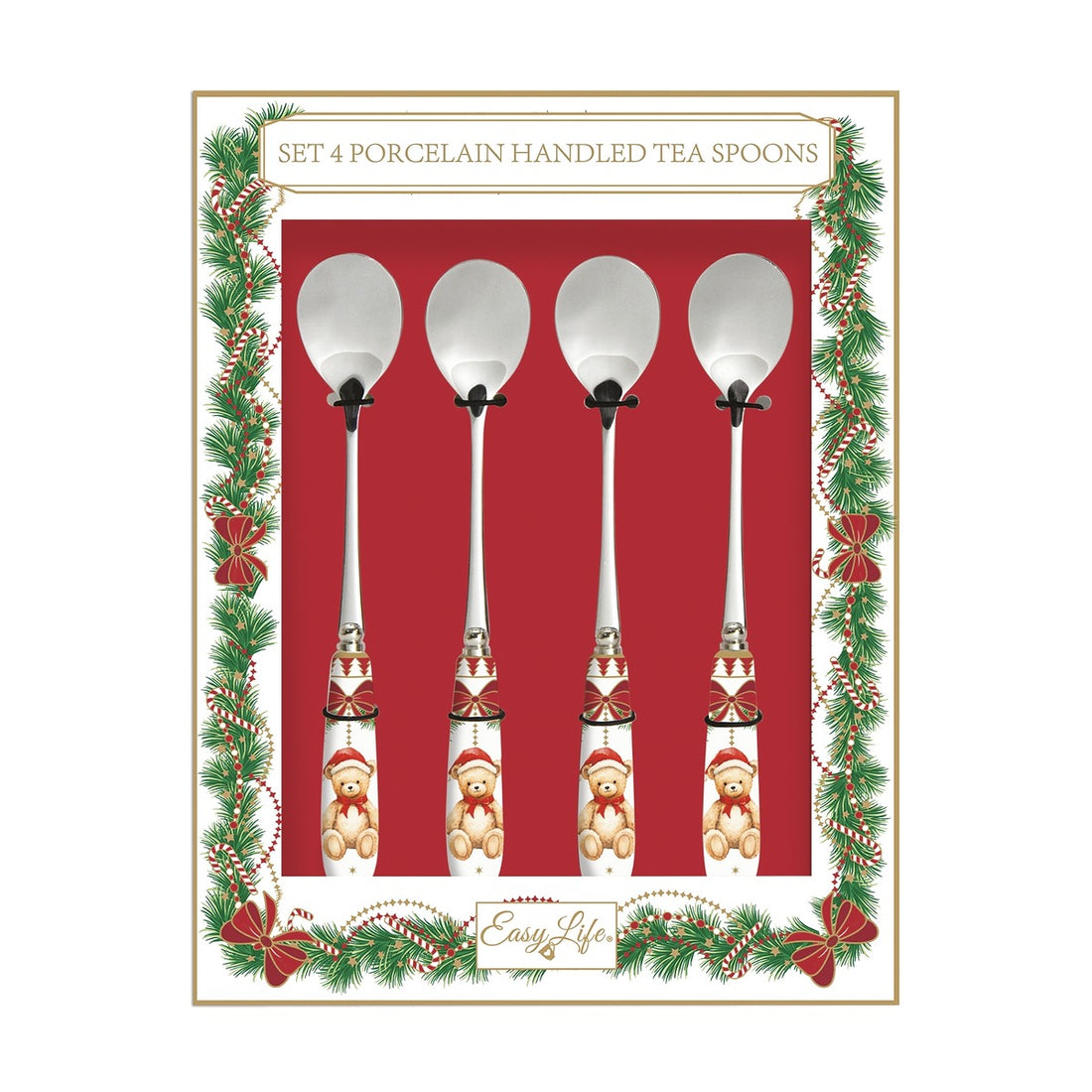 Lot de 4 cuillères à dessert &quot;Magie de Noël&quot;