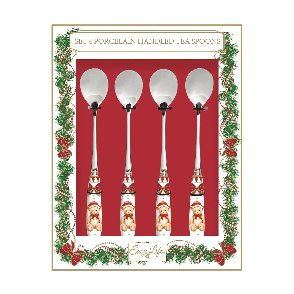 Lot de 4 cuillères à dessert &quot;Magie de Noël&quot;