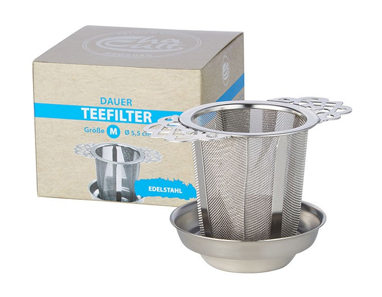 Filtre à thé en inox argenté (taille M) - Le Jardin de Mademoiselle