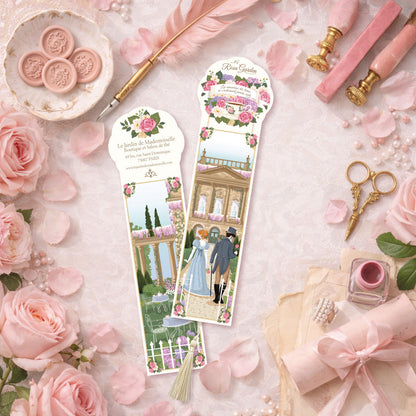 Marque page Rosa Garden - by Mademoiselle