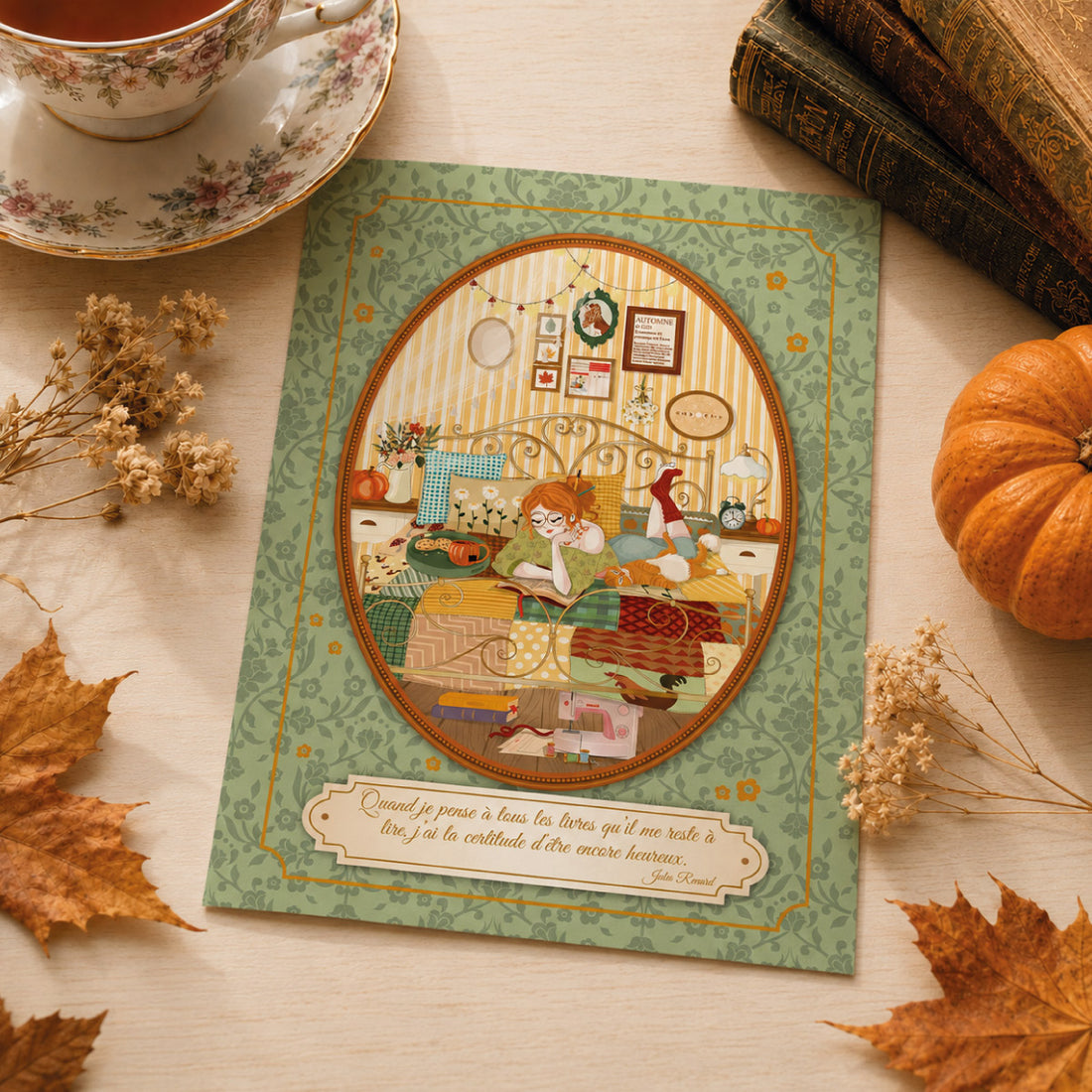 Mini Affiche A6 Caradouce + enveloppe - by Mademoiselle