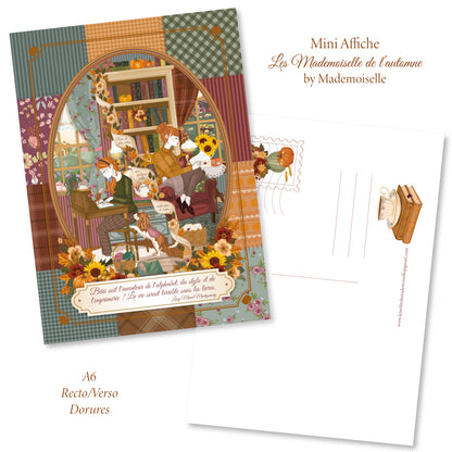 Mini Affiche A6 Ma Douce Amie + enveloppe - by Mademoiselle