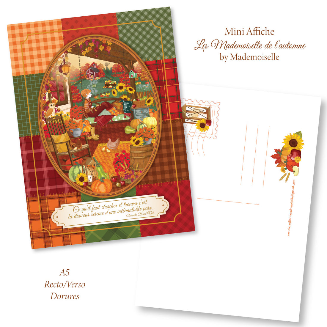 Mini Affiche A5 Pumpkin Vallee - by Mademoiselle
