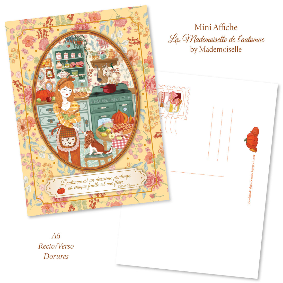 Mini Affiche A6 Lady Tartelette - by Mademoiselle