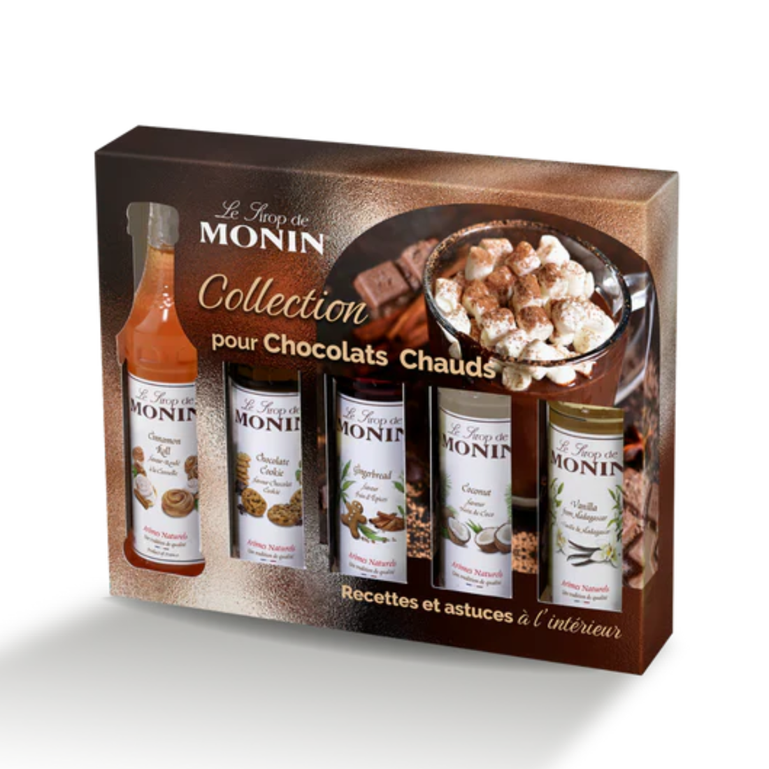 Coffret de 5 sirops pour Chocolat chaud - Monin (5x5cl)