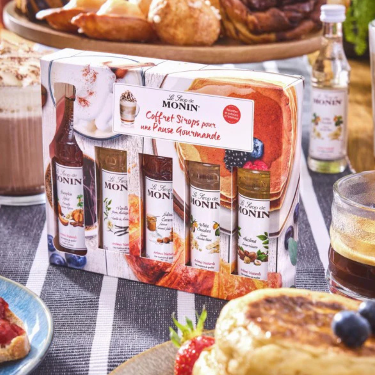 Coffret 5 sirops "Pause Gourmande" - Monin (5x5 cl)