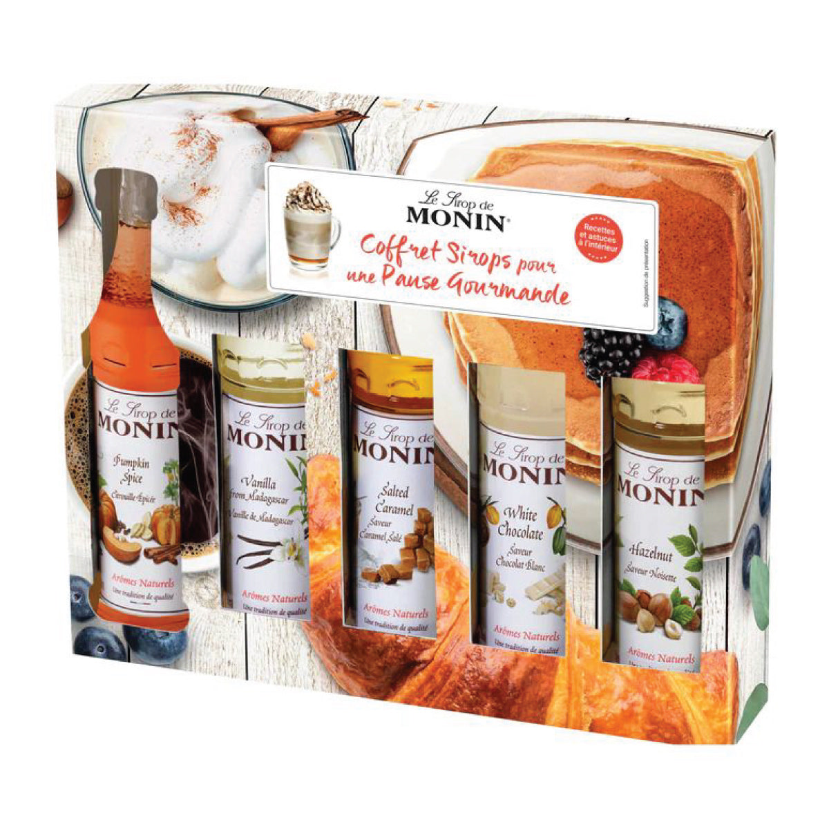 Coffret 5 sirops "Pause Gourmande" - Monin (5x5 cl)