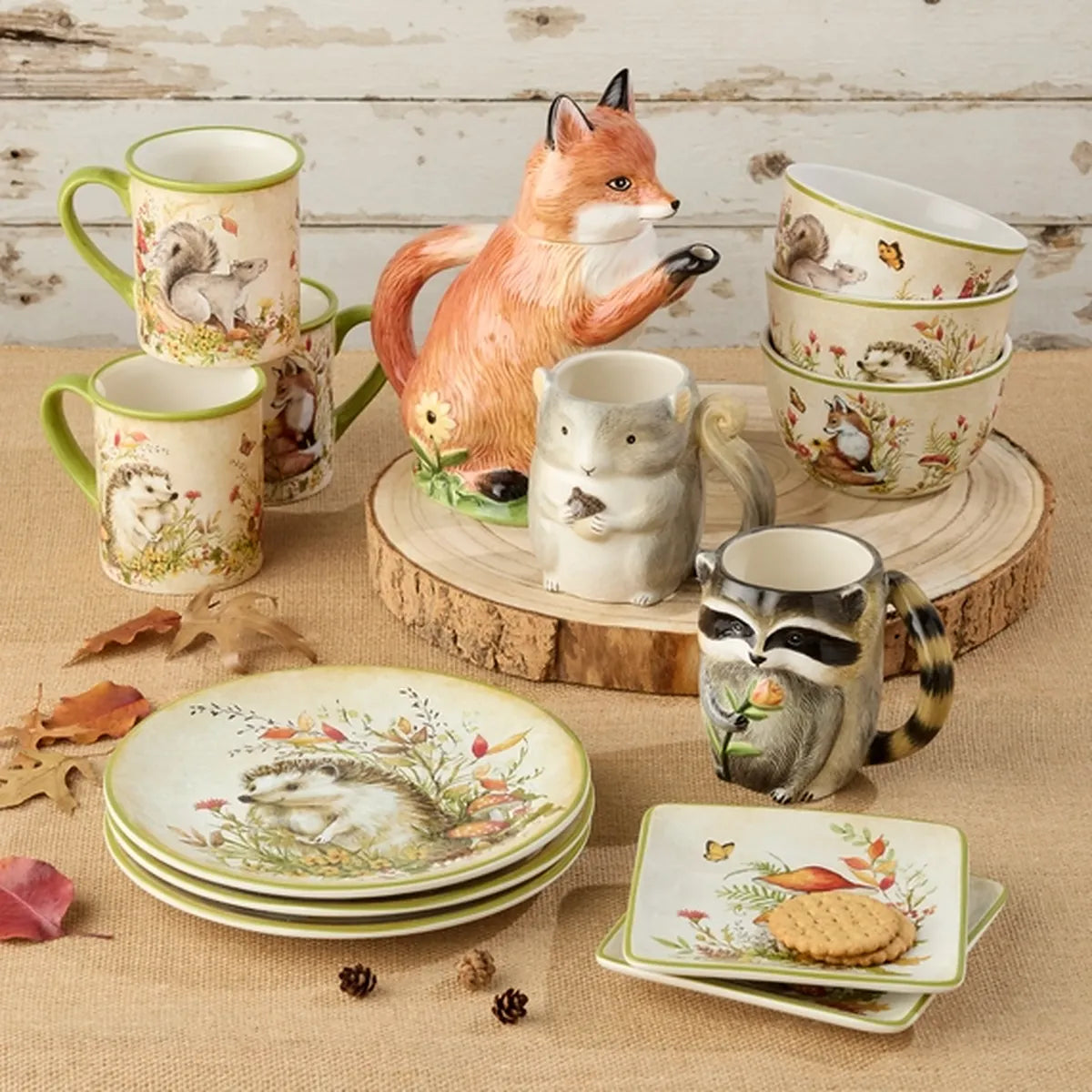 Mug 3D en faïence &quot;Petits animaux des Bois&quot; (470 ml)
