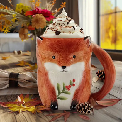 Mug 3D en faïence &quot;Petits animaux des Bois&quot; (470 ml)