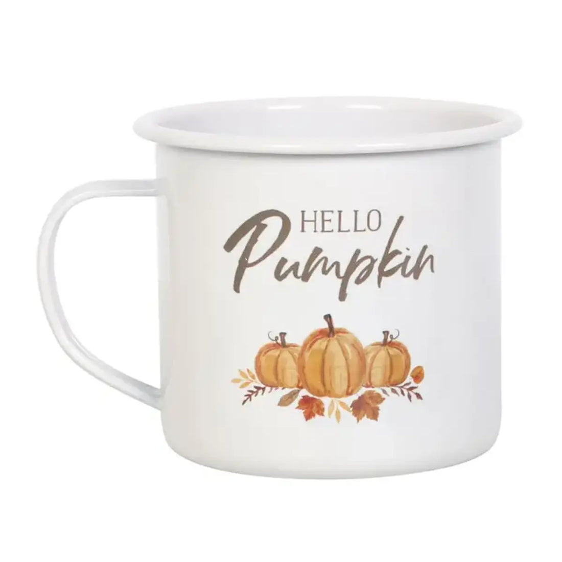 Mug en émail &quot;Hello Pumpkin&quot; (550 ml)