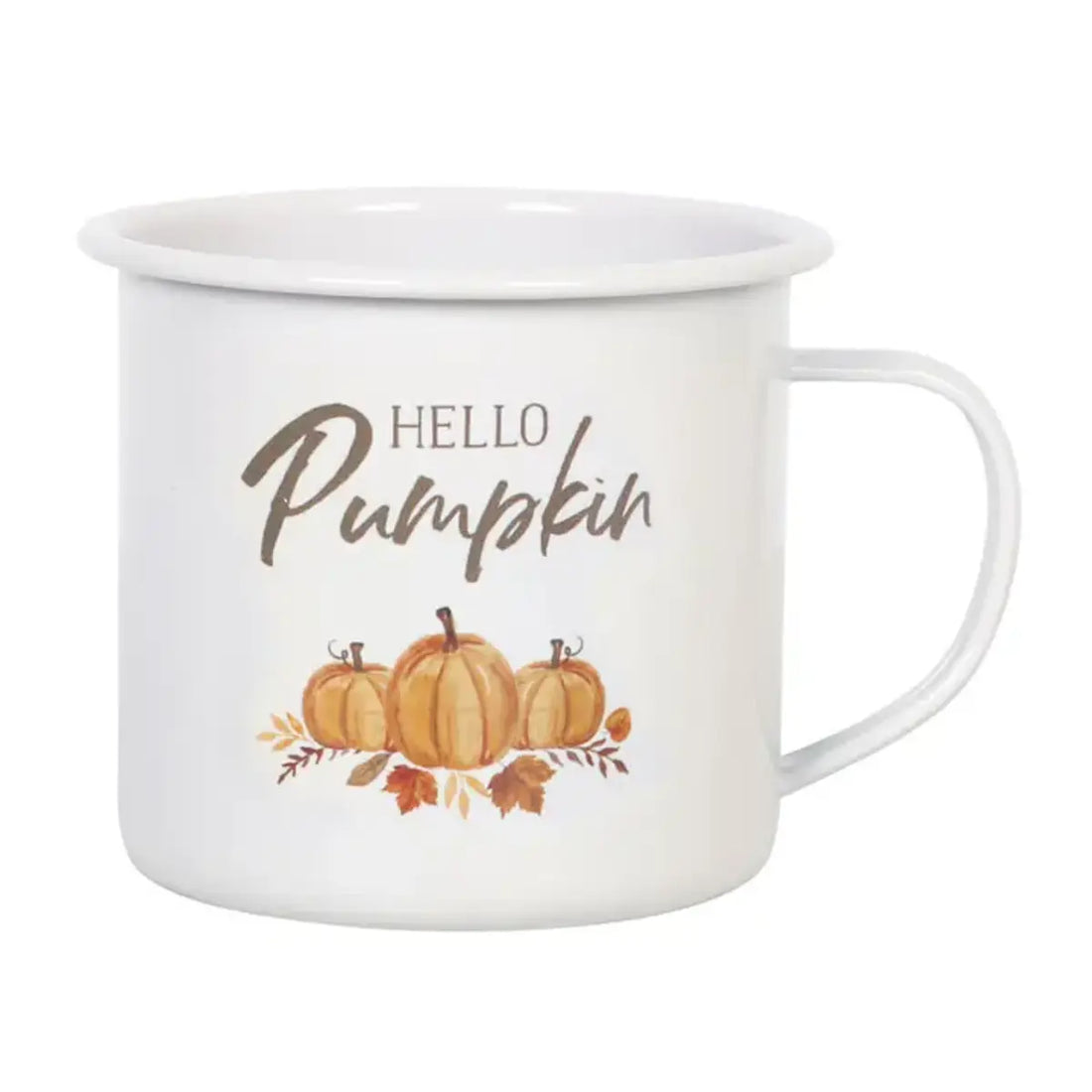 Mug en émail &quot;Hello Pumpkin&quot; (550 ml)
