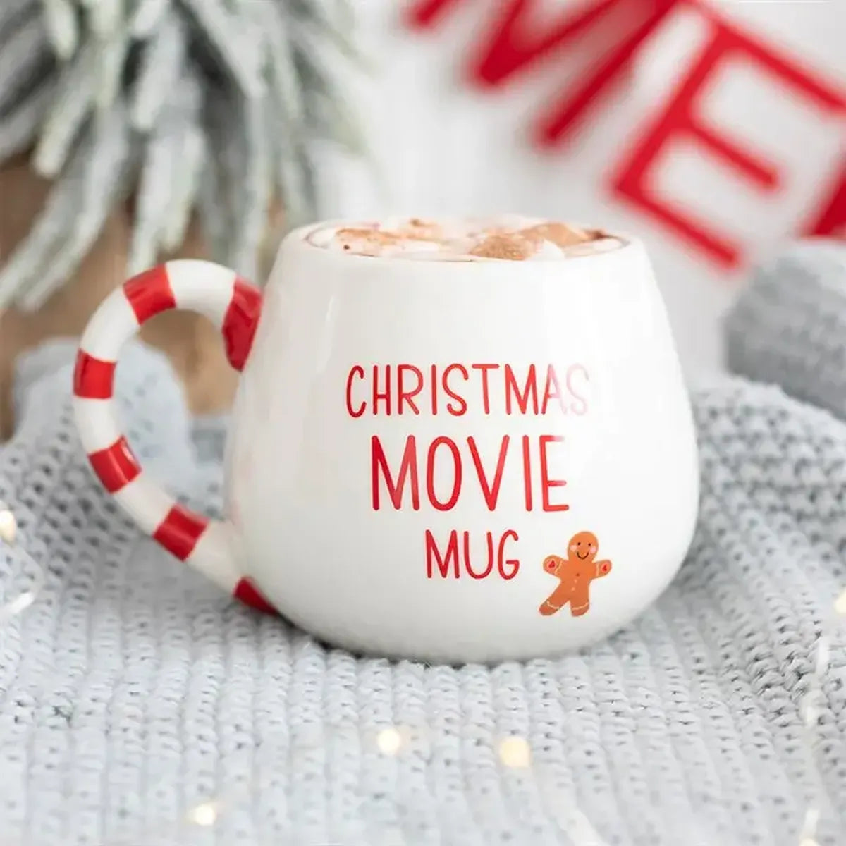 Mug rond En avant pour les films de Noël (500 ml)