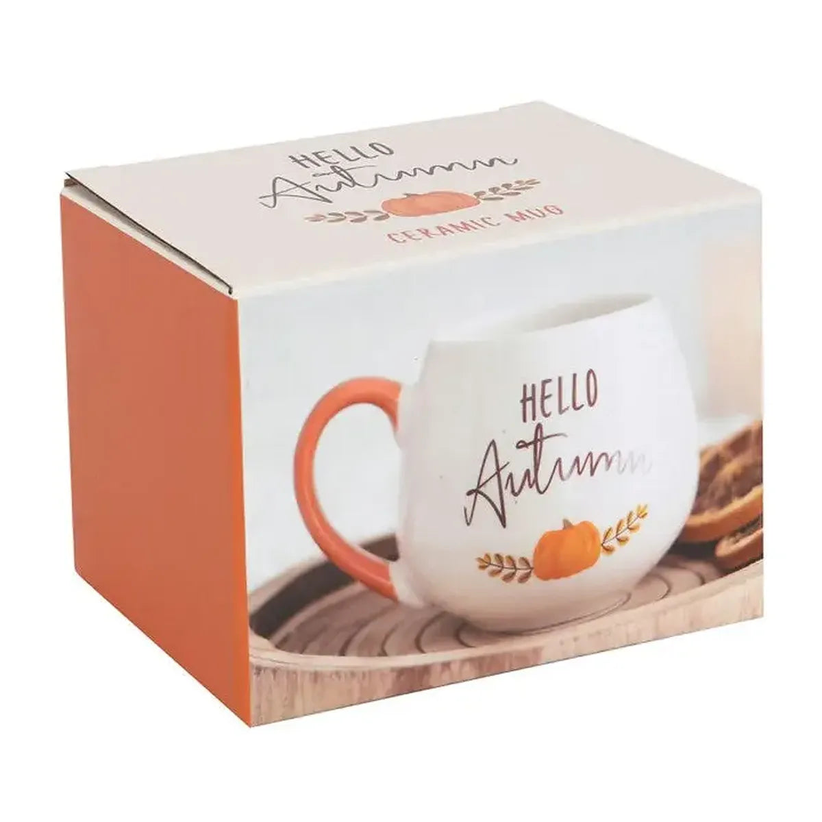 Mug arrondi &quot;Hello Automne&quot; (500 ml)