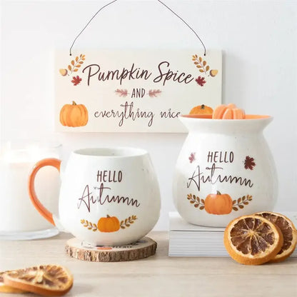 Mug arrondi &quot;Hello Automne&quot; (500 ml)