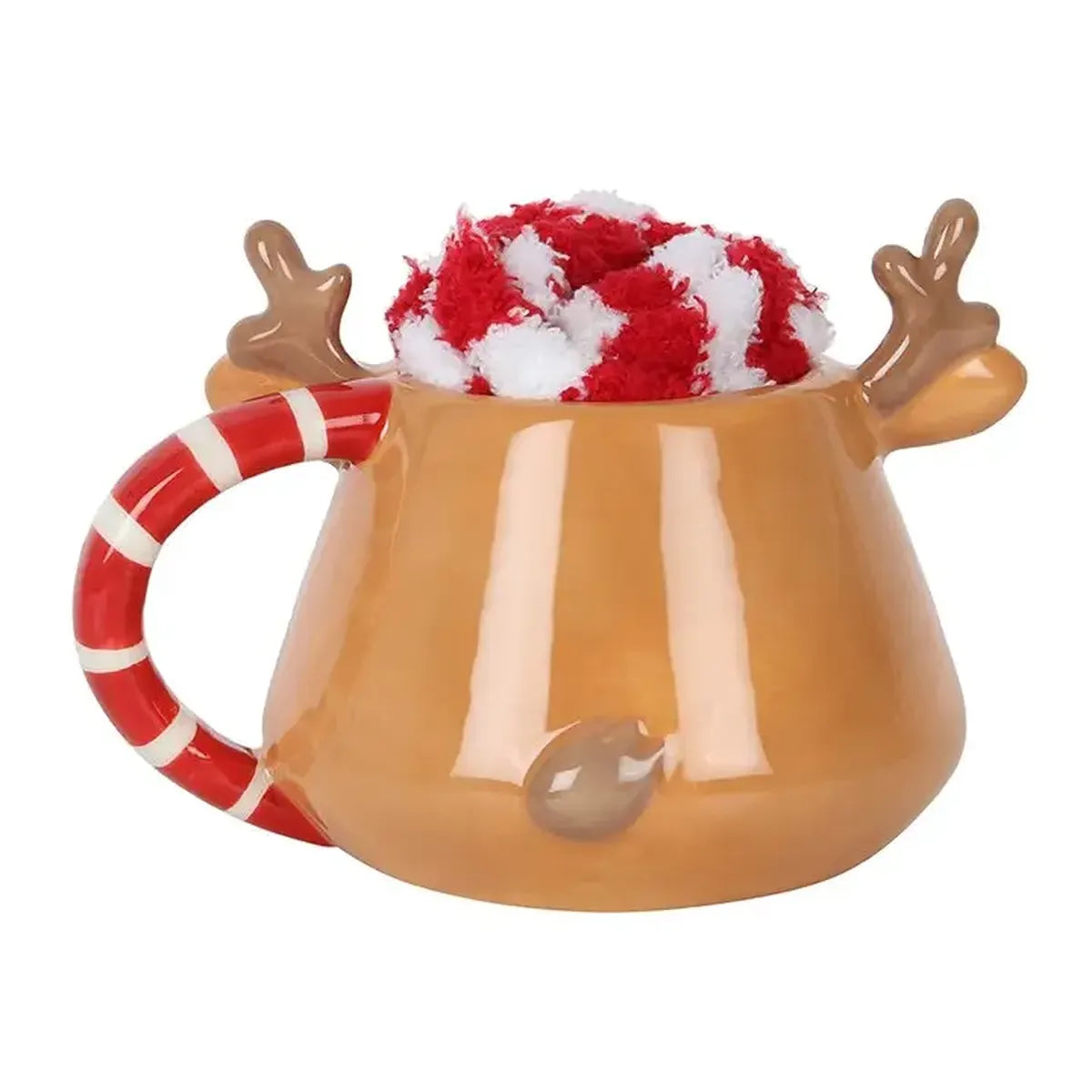 Mug Rudolf et chaussettes de Noël (350 ml)