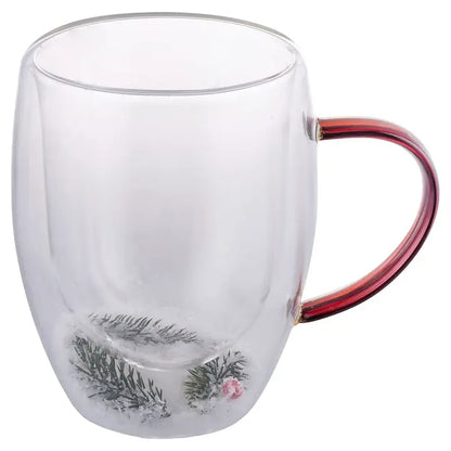 Mug de Noël 3D en verre Neige (300 ml)