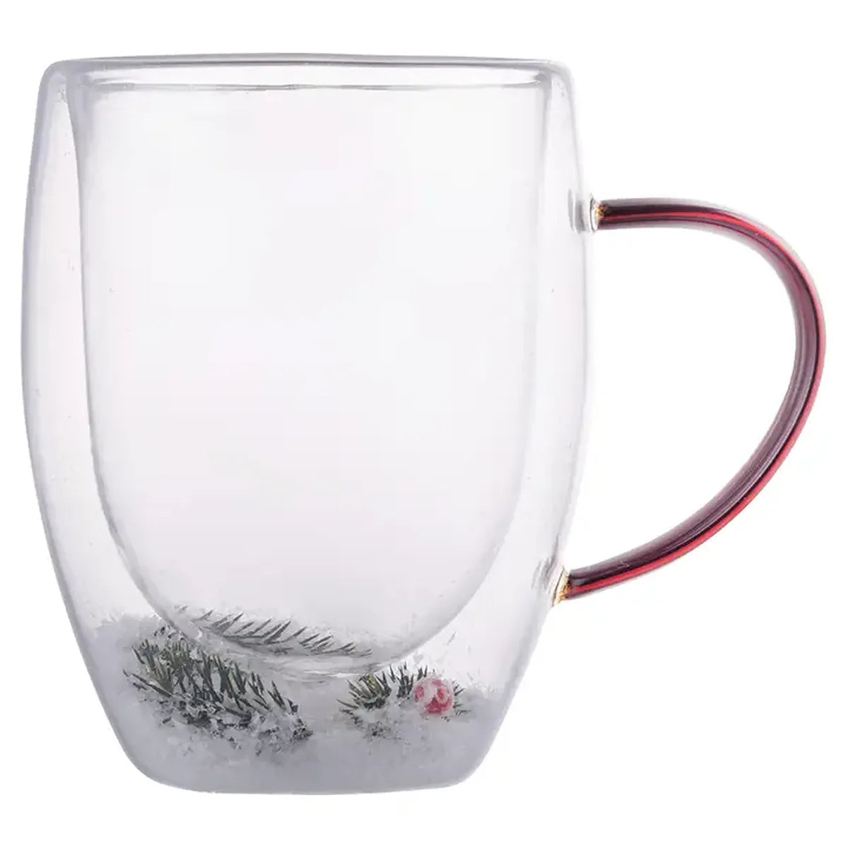 Mug de Noël 3D en verre Neige (300 ml)