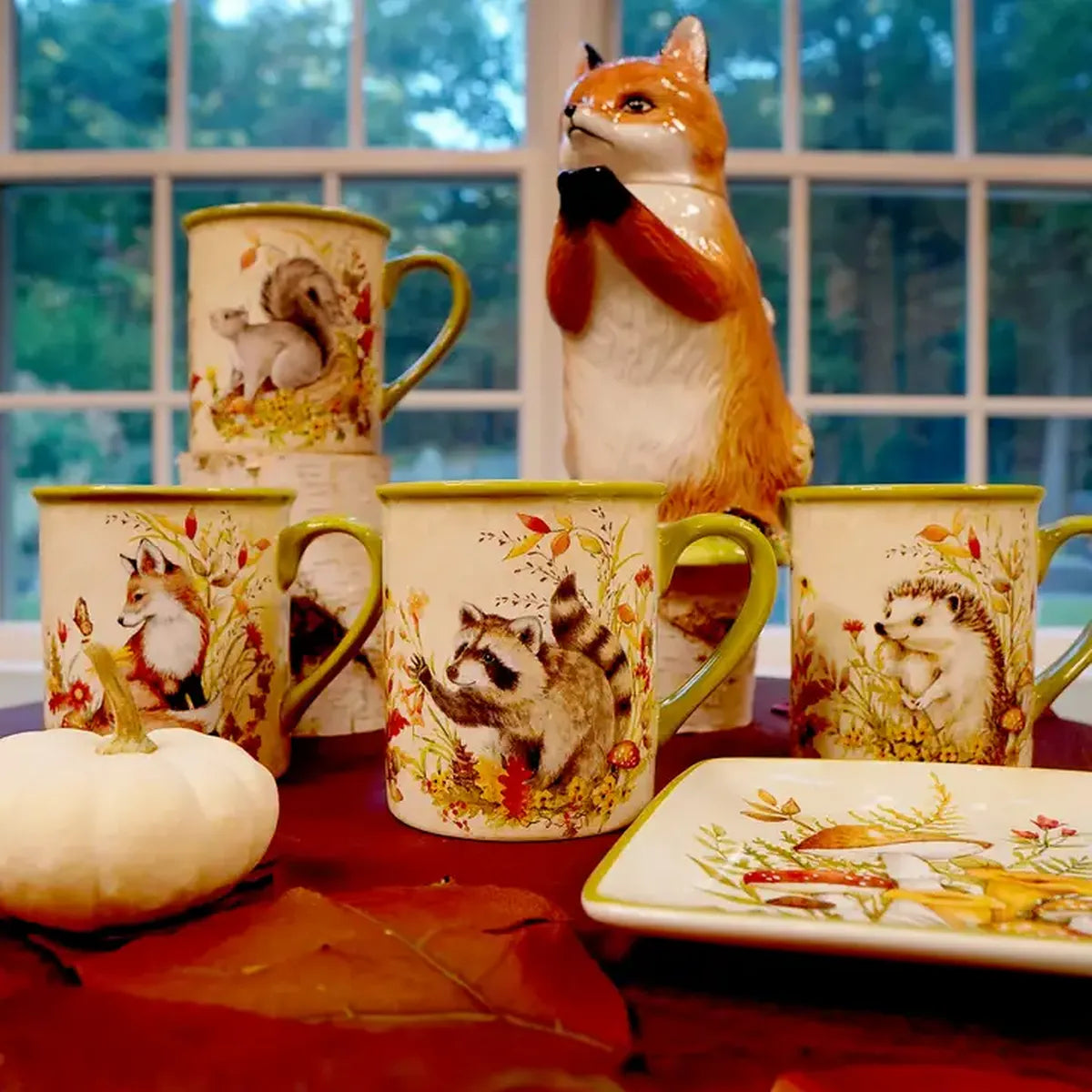 Mug 470 ml en faïence &quot;Forêt enchantée&quot; (470 ml)
