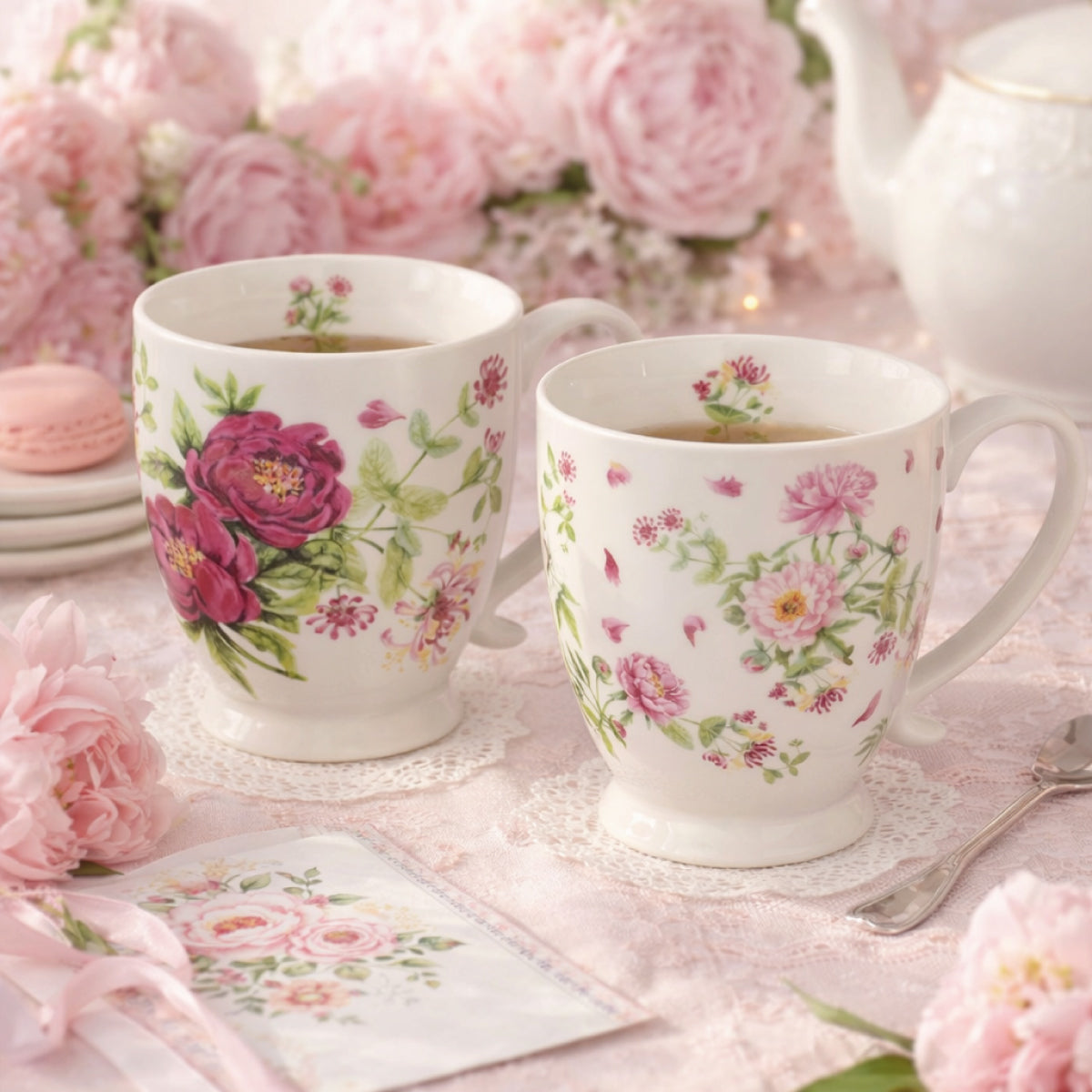 Mug en porcelaine "Pivoine" (430 ml)