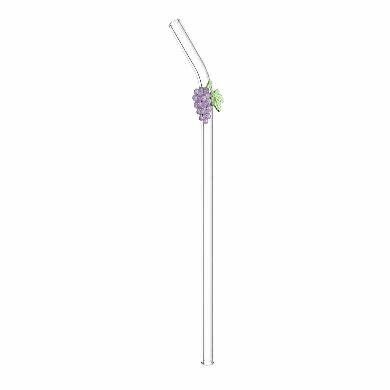 Paille en verre Fruits d&
