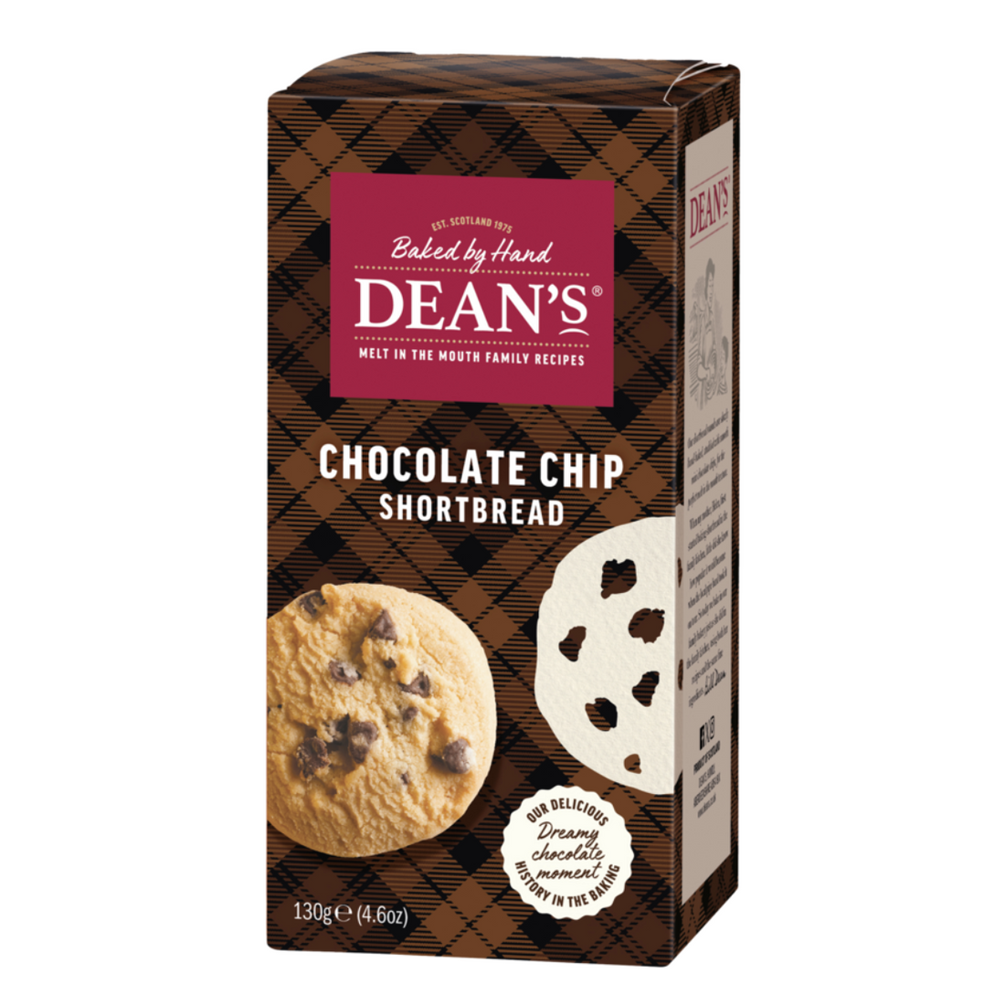 Shortbreads ronds aux pépites de chocolat fabriqués en Écosse (130g)