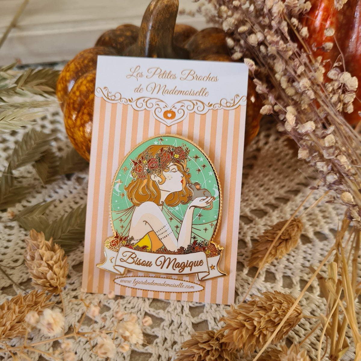 Pin’s d’automne – Bisou magique