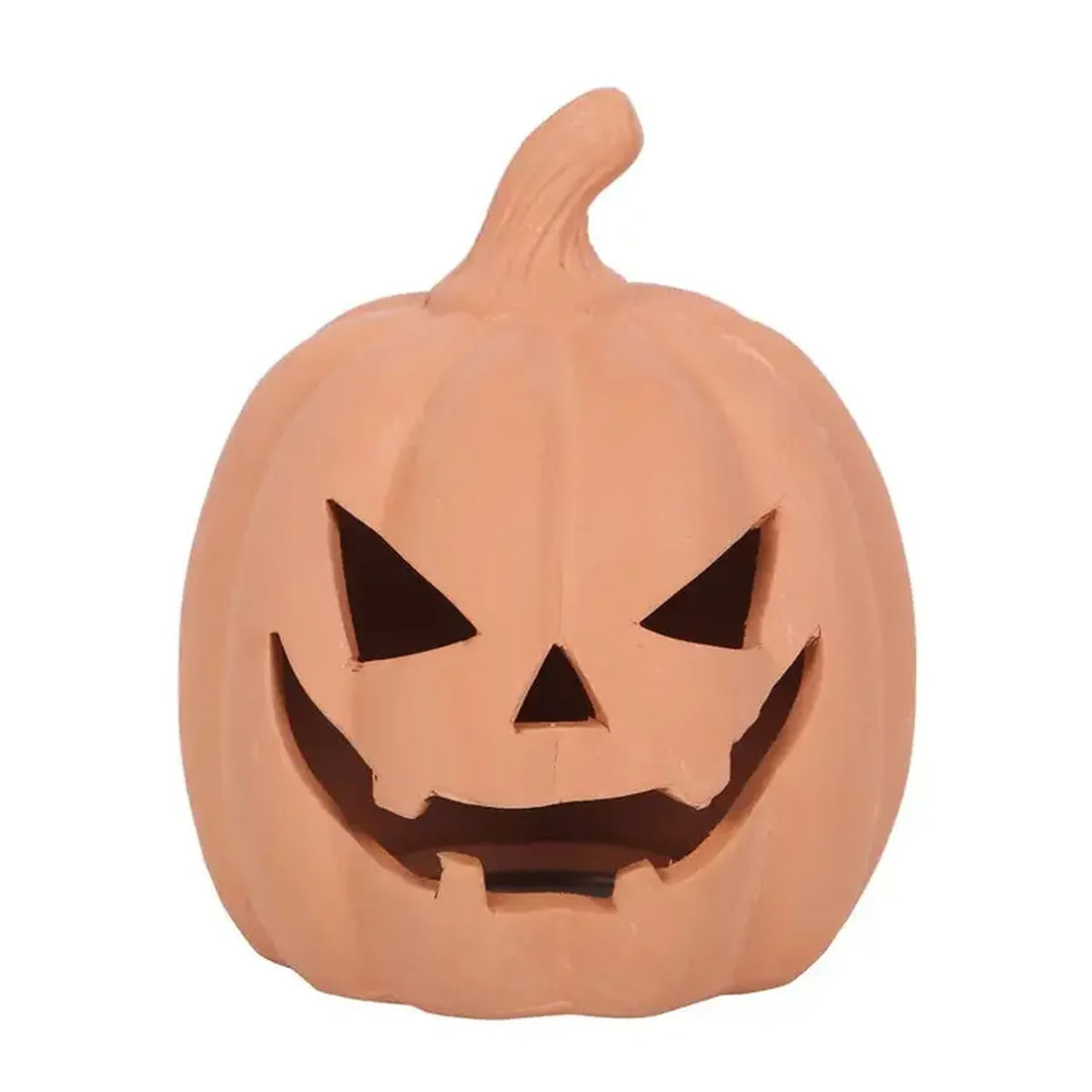 Photophore &quot;Pumpkin Jack&quot; en terre cuite (12,5 cm)