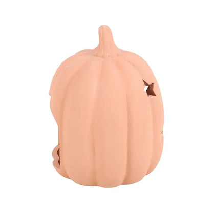 Photophore Citrouille en terre cuite (9 cm)