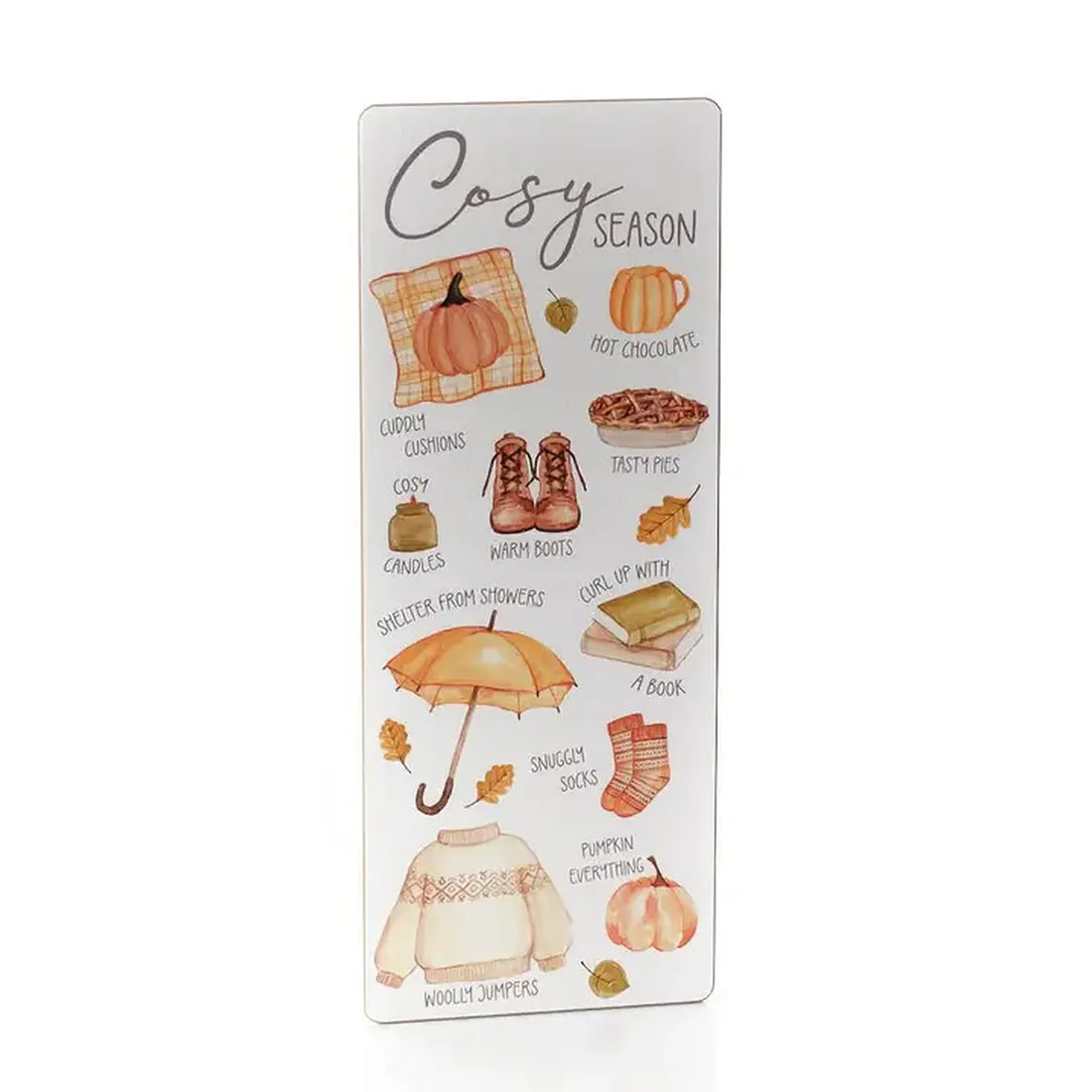 Plaque en bois Automne Cosy
