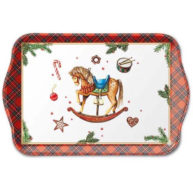 Plateau en mélaminé Cheval à bascule (13x21 cm)