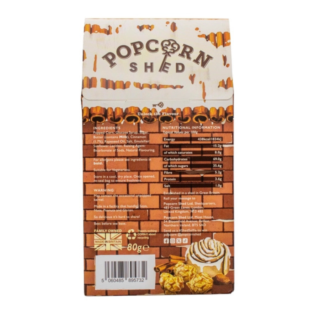 Popcorn gourmand Cinnamon Roll (80g)