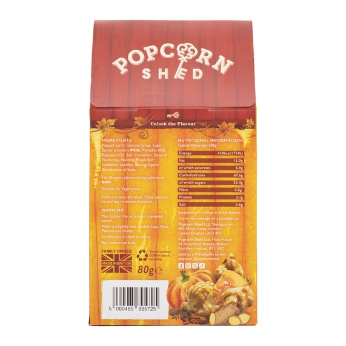 Popcorn gourmand Pumpkin Spice (80g)