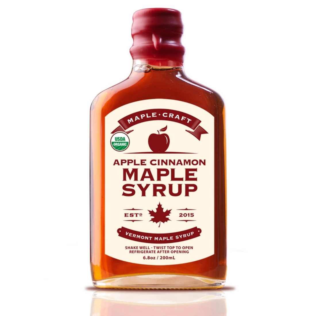 Sirope de arce ecológico con manzanas y canela - 200 ml