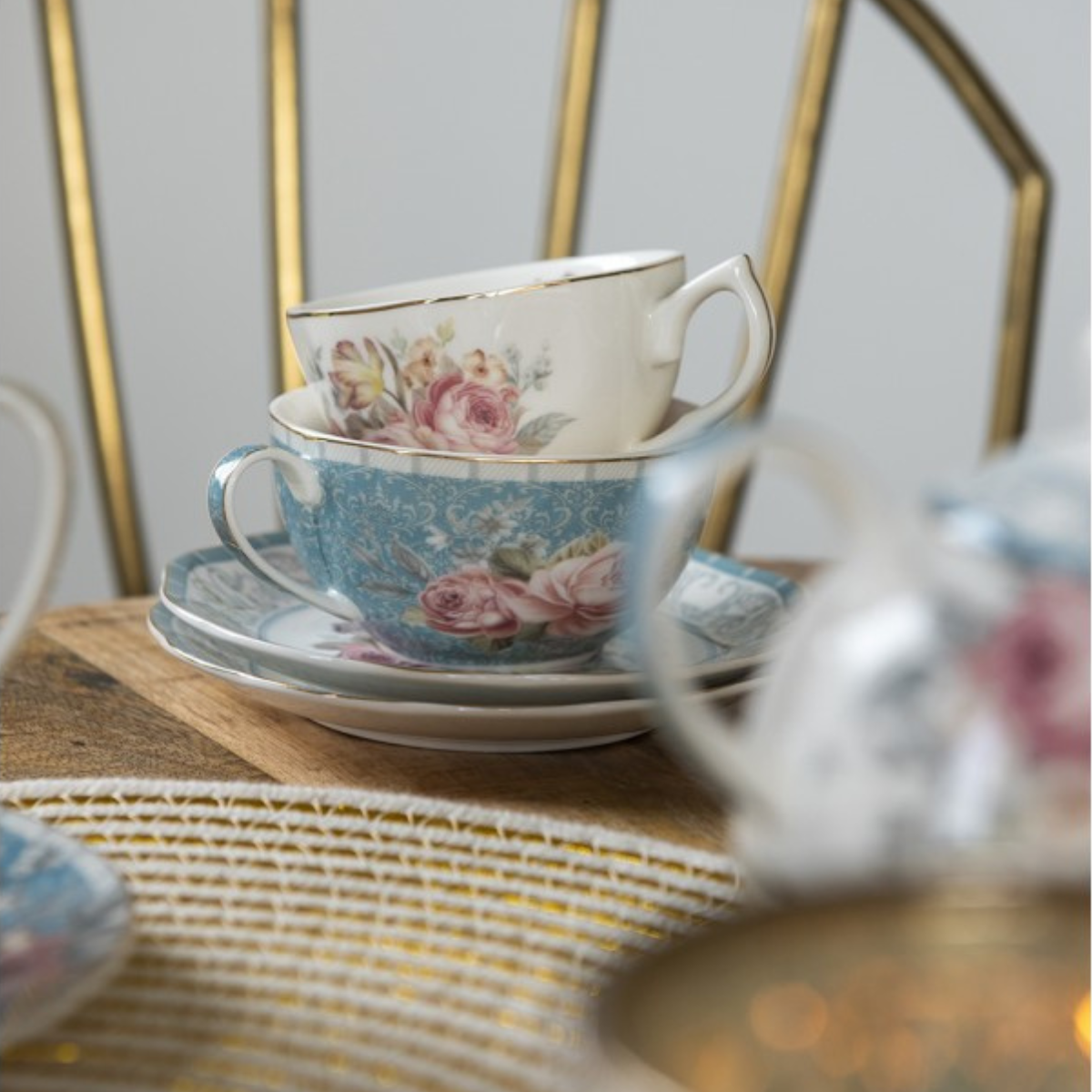 Tasse anglaise et soucoupe "Bridgerton" (220 ml)