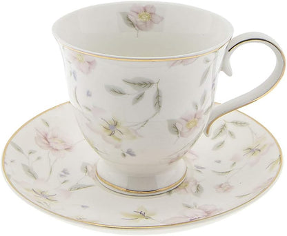 Tasse et soucoupe en porcelaine 200 ml &quot;Petites fleurs de Printemps&quot;